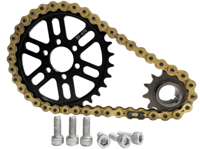 E-Ride Pro - SS 2.0 / SS 3.0 / SR - OEM Chain + Sprocket Set