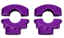Electro & Co - ETM RTR LITE / SPORT - OEM Anodized Handlebar Clamp — Purple — view 1 of 6
