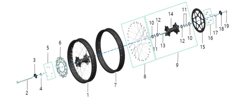 Talaria - Komodo - OEM Rear Rim — view 7 of 7