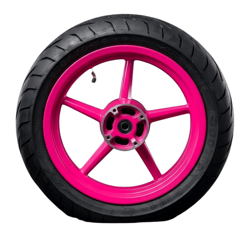 Yozma - IN10 PRO- OEM 14" Supermoto Wheel Set — Pink — view 2 of 16