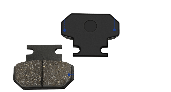 Yozma - IN10 - OEM Rear Brake Pads — view 2 of 4