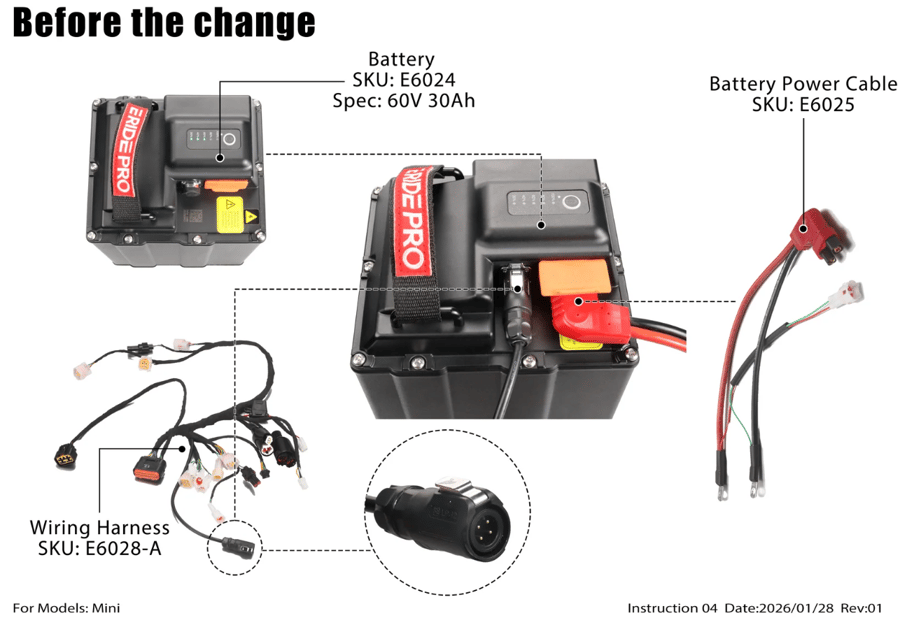 E-Ride Pro - Mini R - OEM Wire Harness — view 3 of 4