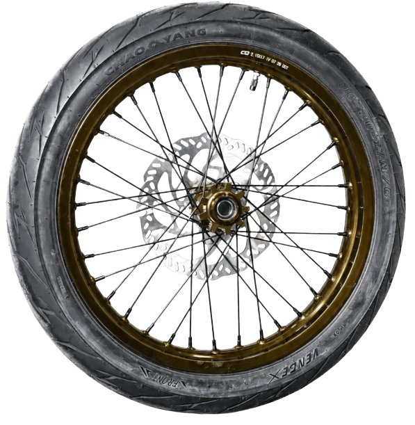 E-Ride Pro - SS 3.0 / SS 4.0 / SR - OEM 17" Supermoto Wheel Set — Gold — view 2 of 7