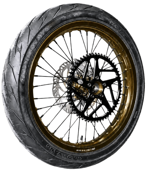 E-Ride Pro - SS 3.0 / SS 4.0 / SR - OEM 17" Supermoto Wheel Set — Gold — view 1 of 7