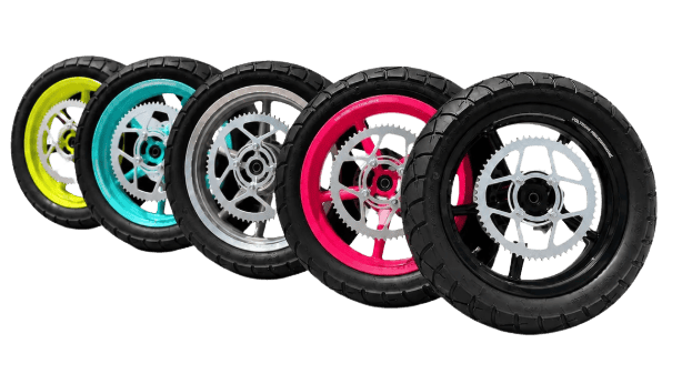 Yozma - IN10 PRO- OEM 14" Supermoto Wheel Set — Pink — view 3 of 16